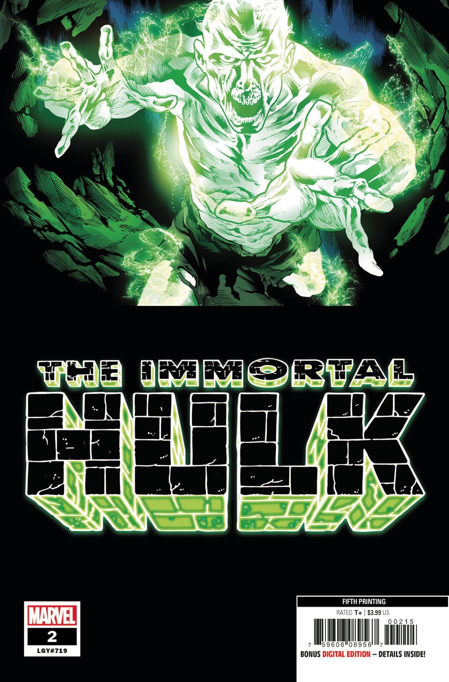 Immortal Hulk #2 Cover F 5th Ptg Variant Joe Bennett Cover