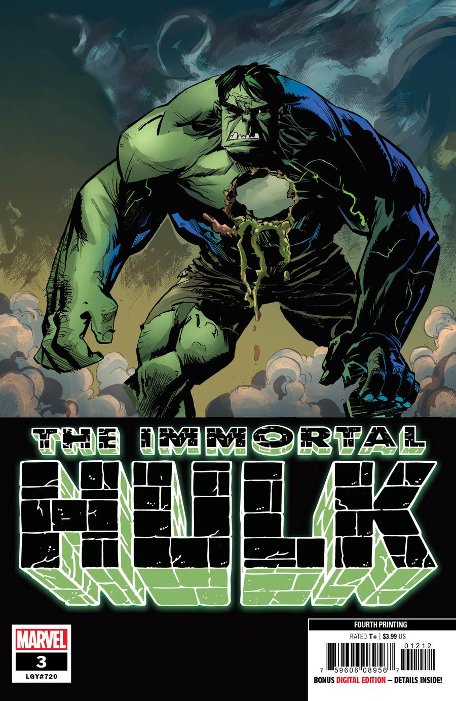 Immortal Hulk #3 Cover E 4th Ptg Variant Garry Brown Cover