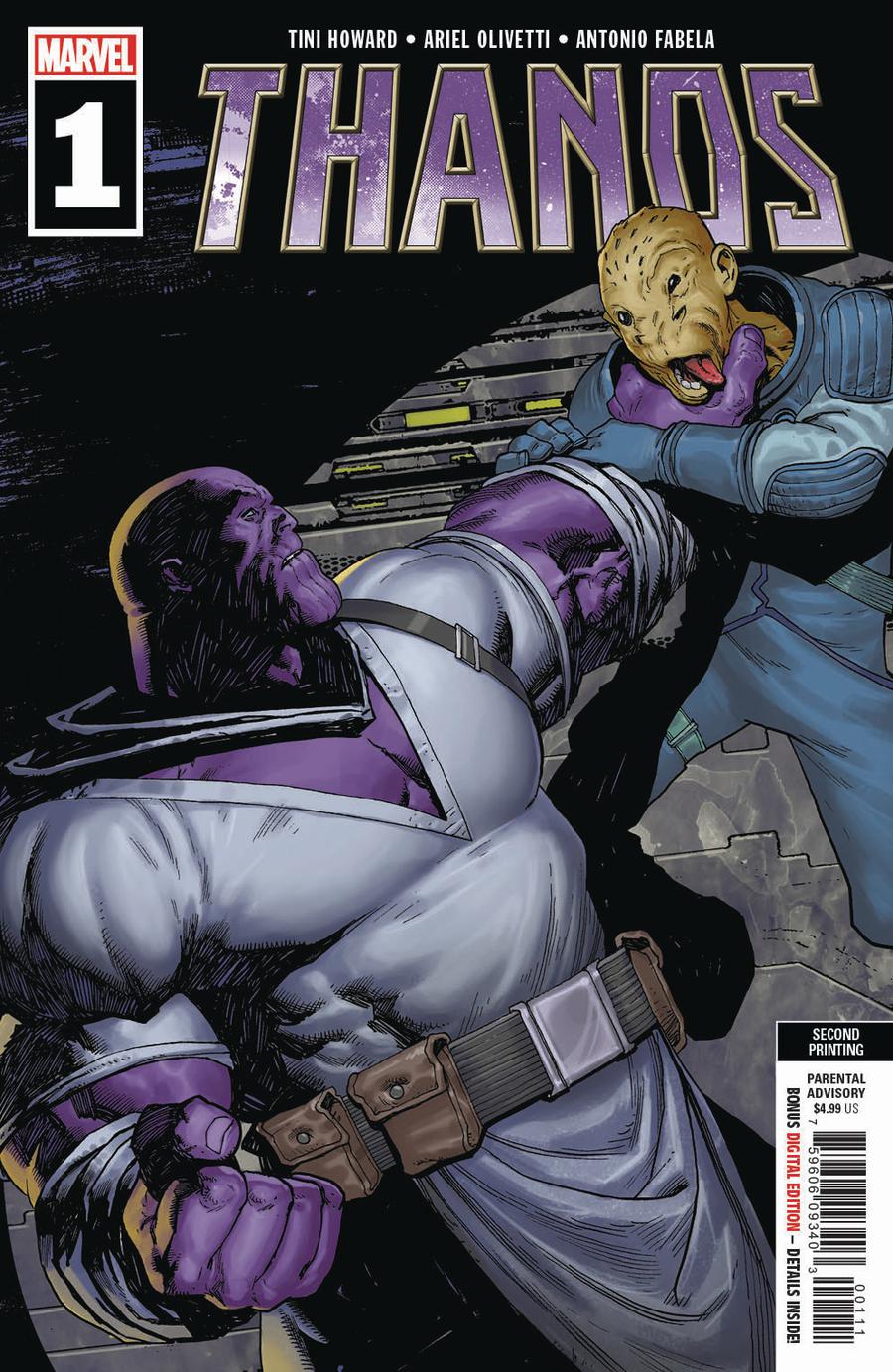 Thanos Vol 3 #1 Cover J 2nd Ptg Variant Ariel Olivetti Cover