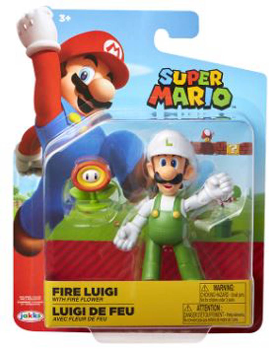 World Of Nintendo 4-Inch Action Figure Wave 14 - Fire Luigi