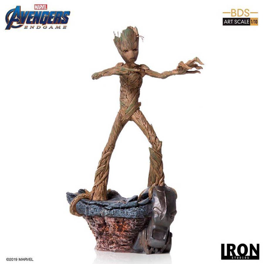 Avengers Endgame Groot Battle Diorama 1/10 Scale Art Scale Statue