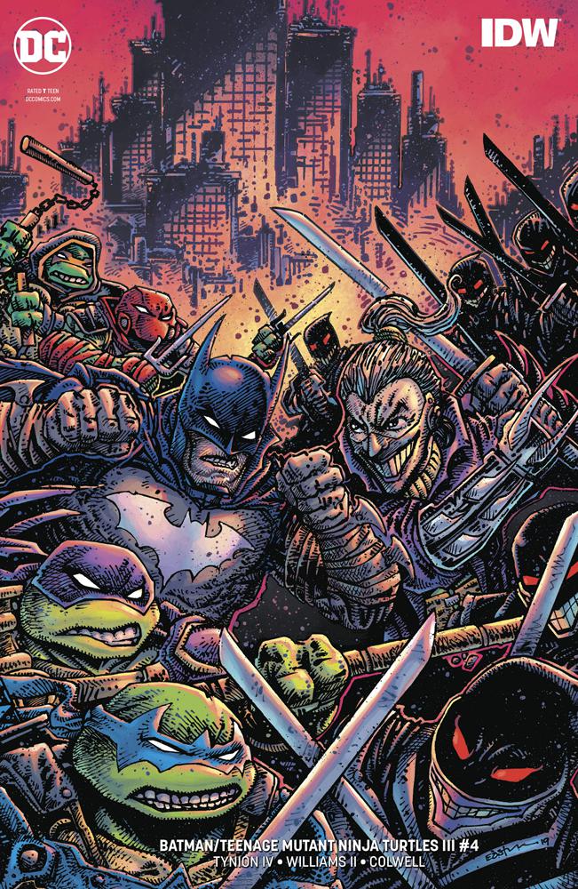 Batman Teenage Mutant Ninja Turtles III #4 Cover B Variant Kevin Eastman Cover