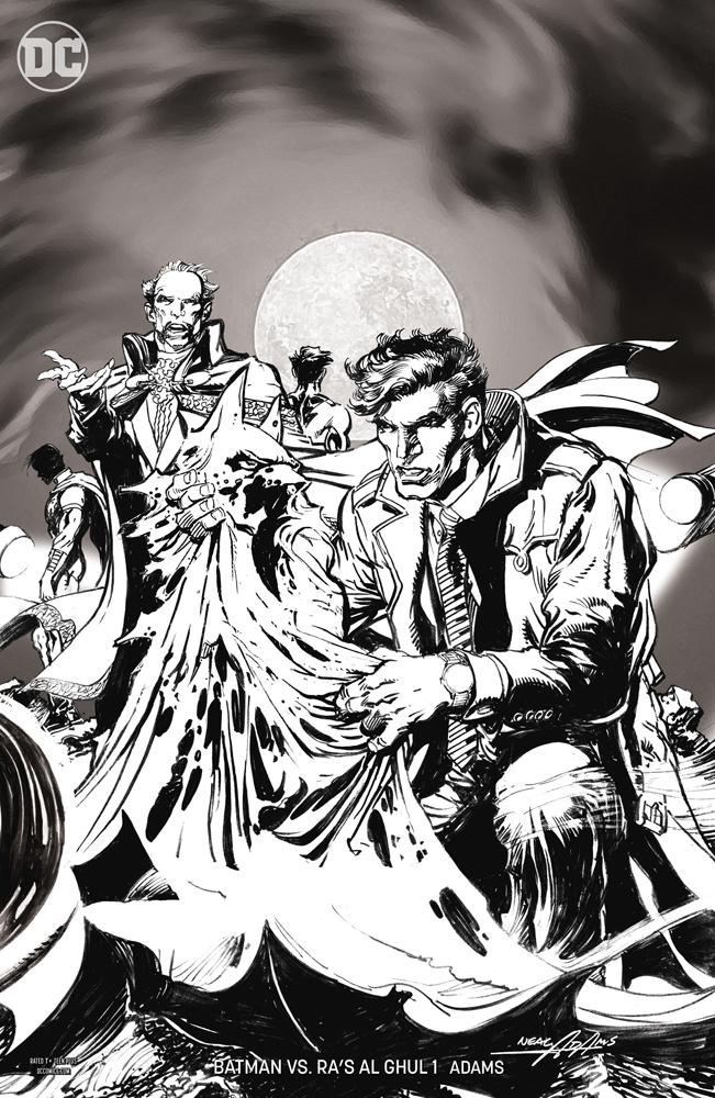 Batman vs Ras Al Ghul #1 Cover B Variant Neal Adams Black & White Cover