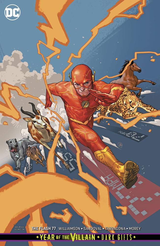 Flash Vol 5 #77 Cover B Variant Yasmine Putri Card Stock Cover (Year Of The Villain Dark Gifts Tie-In)