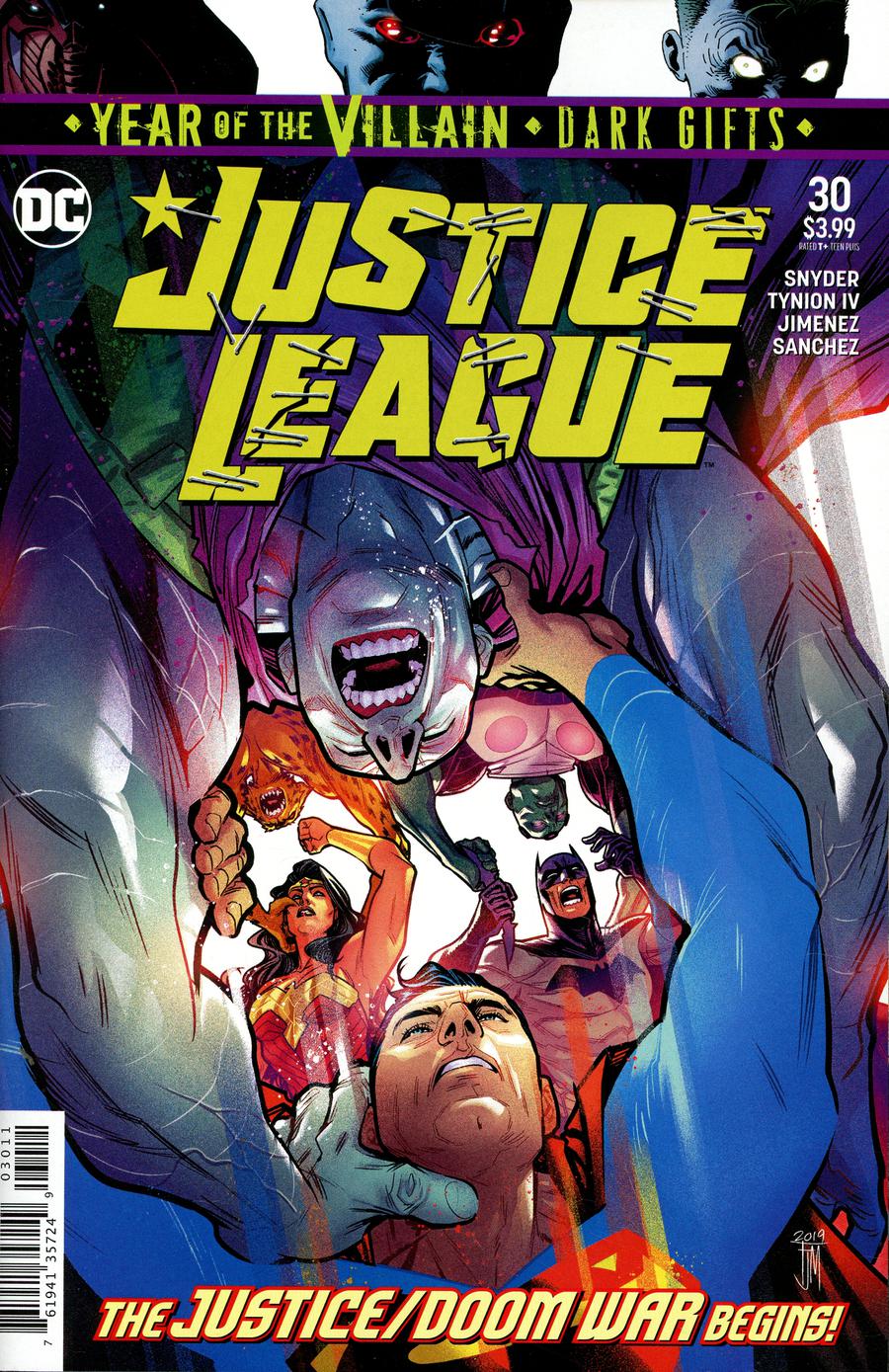 Justice League Vol 4 #30 Cover A Regular Francis Manapul Cover (Year Of The Villain Dark Gifts Tie-In)