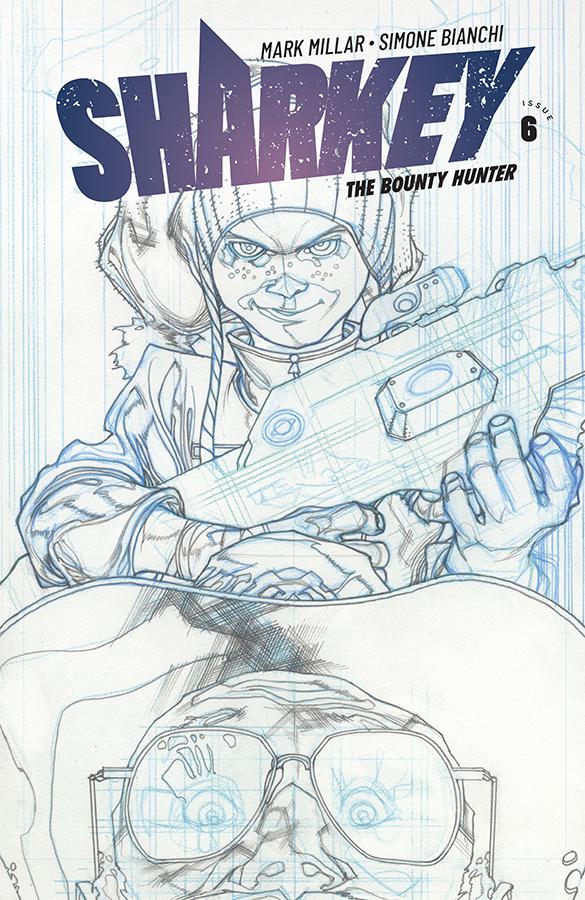 Sharkey The Bounty Hunter #6 Cover B Variant Simone Bianchi Sketch Cover