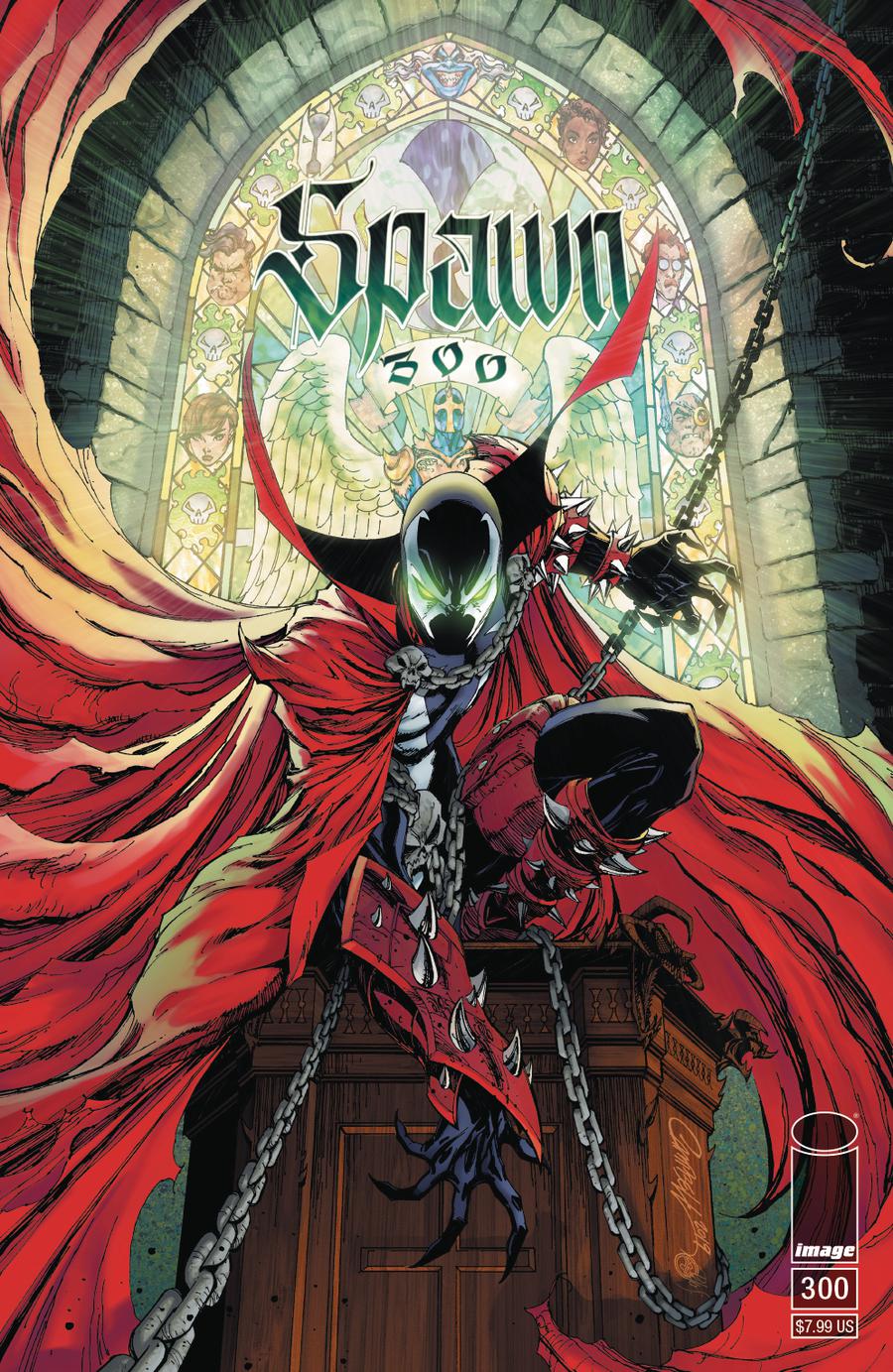 Spawn #300 Cover G Variant J Scott Campbell Cover