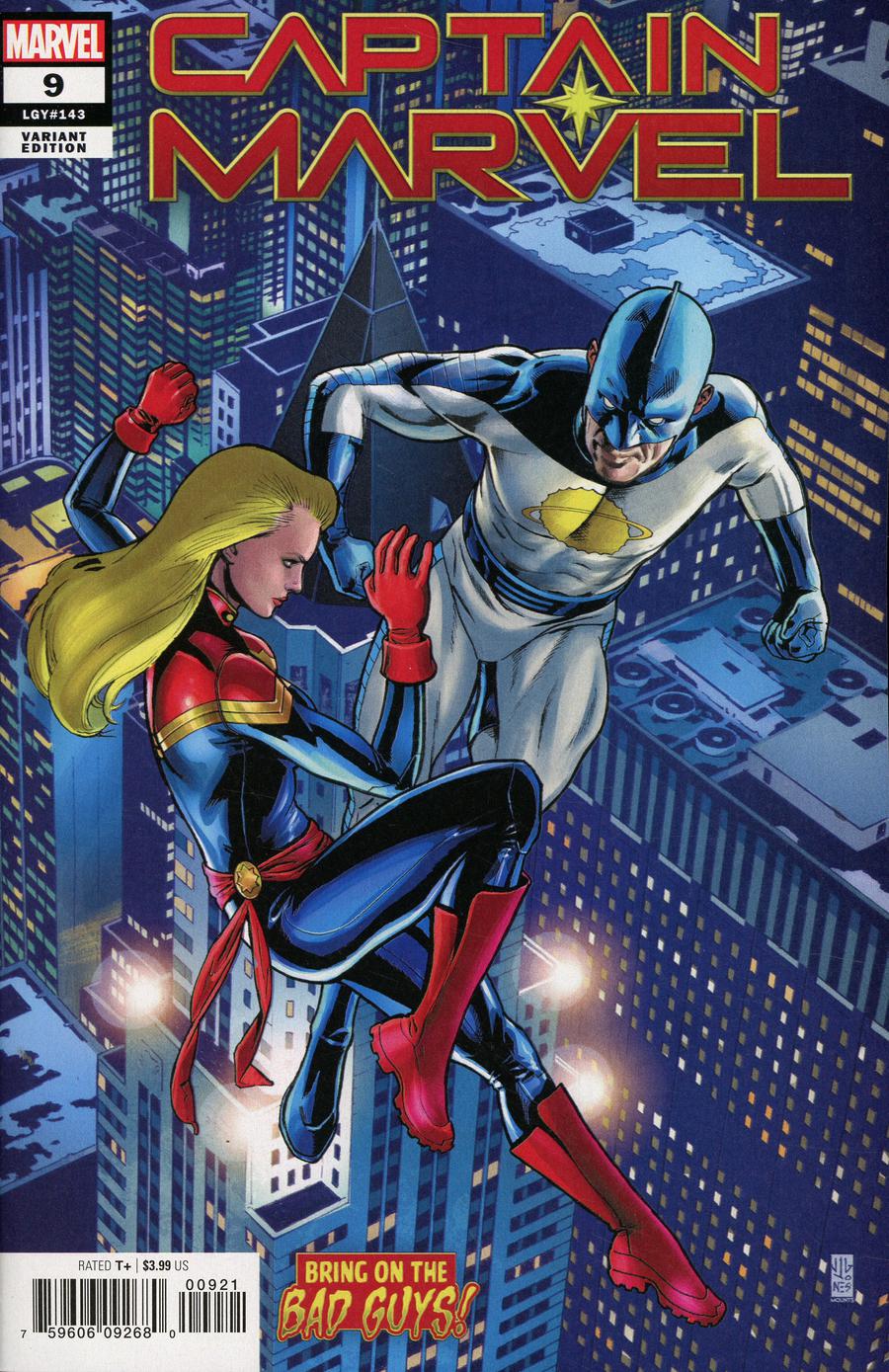 Captain Marvel Vol 9 #9 Cover B Variant JG Jones Bring On The Bad Guys Cover