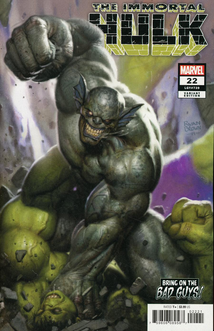 Immortal Hulk #22 Cover B Variant Ryan Brown Bring On The Bad Guys Cover