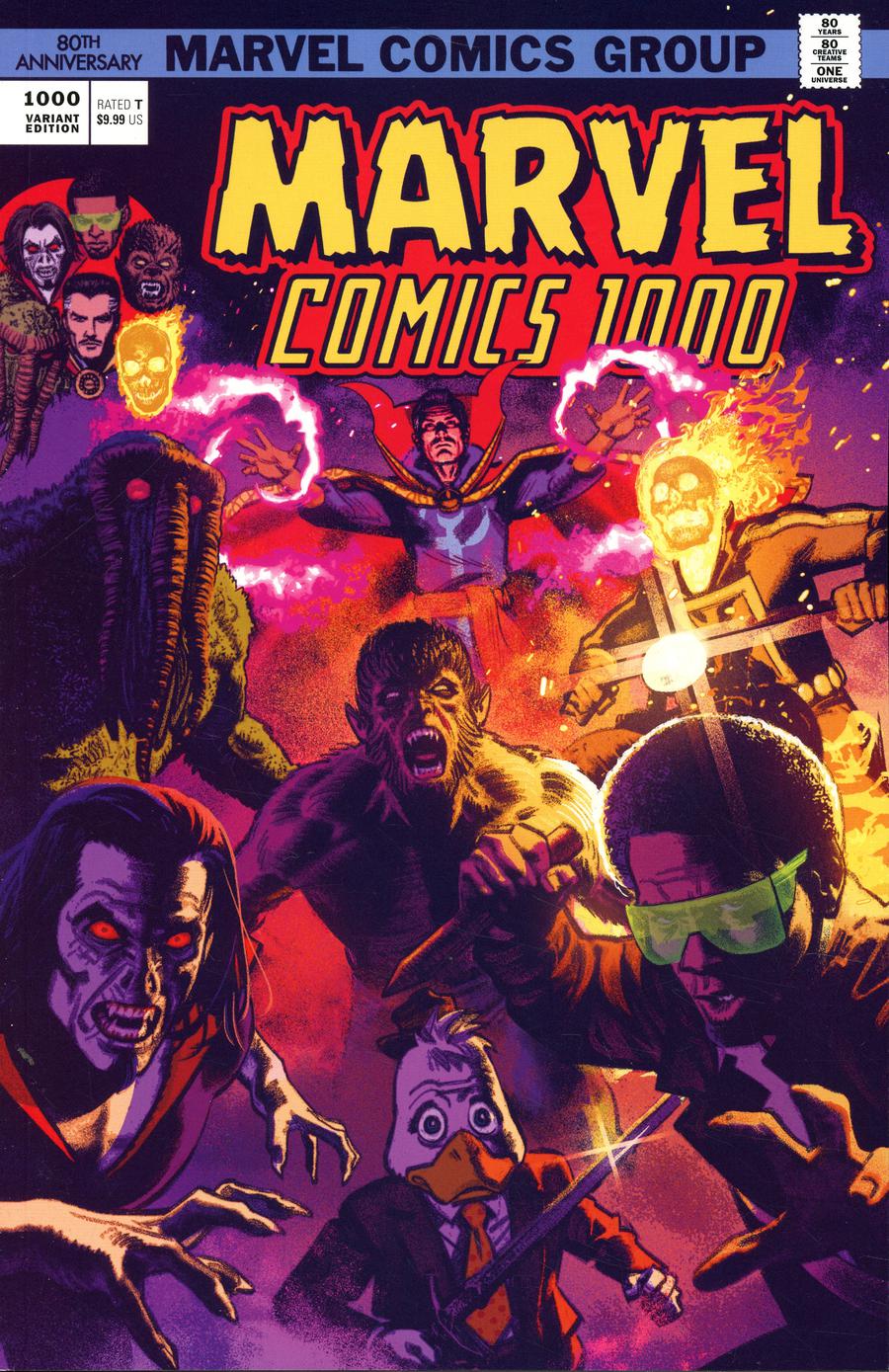 Marvel Comics #1000 Cover E Variant Greg Smallwood 1970s Cover