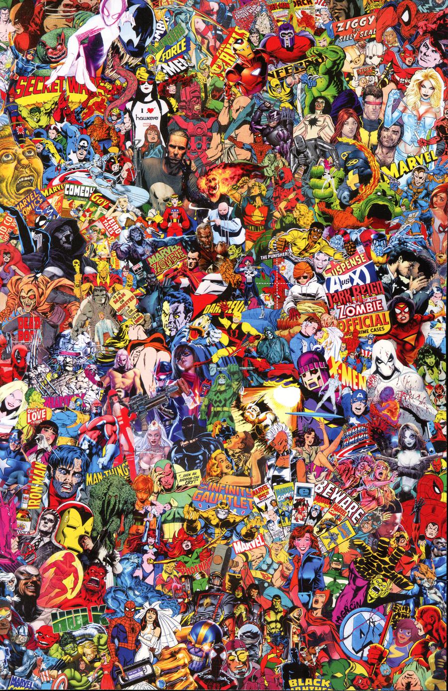 Marvel Comics #1000 Cover J Variant Mr Garcin Collage Cover