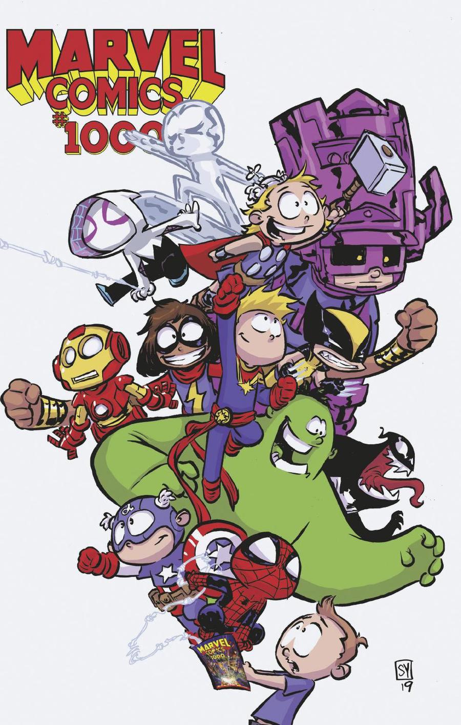 Marvel Comics #1000 Cover K Variant Skottie Young Cover