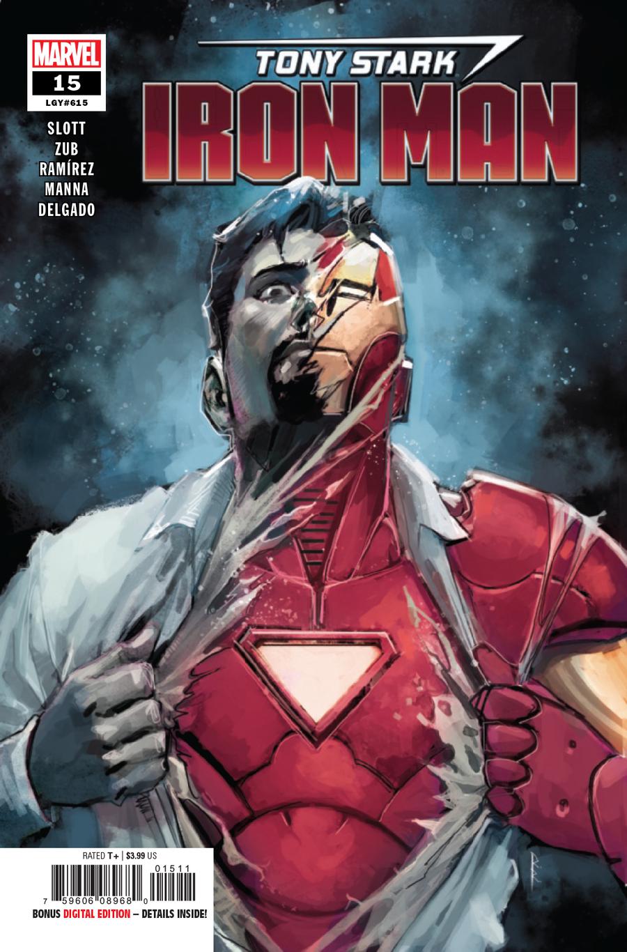 Tony Stark Iron Man #15 Cover A Regular Rod Reis Cover