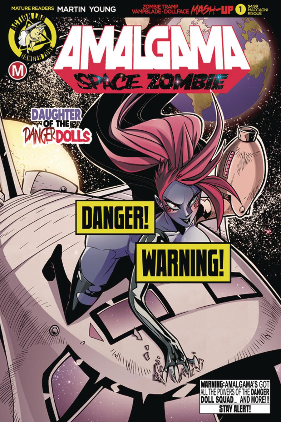 Amalgama Space Zombie #1 Cover D Variant Marco Maccagni Risque Cover