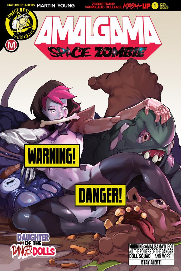 Amalgama Space Zombie #1 Cover F Variant TMChu Risque Cover