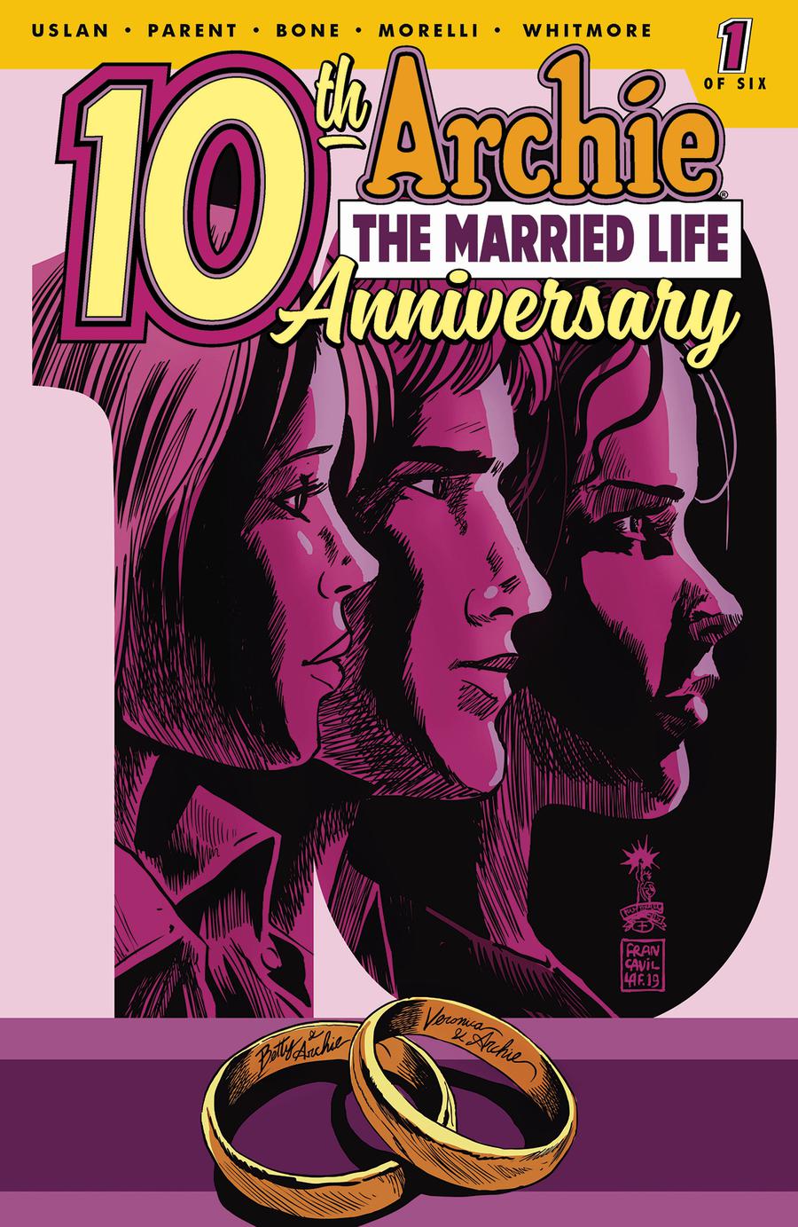 Archie The Married Life 10th Anniversary #1 Cover C Variant Francesco Francavilla Cover