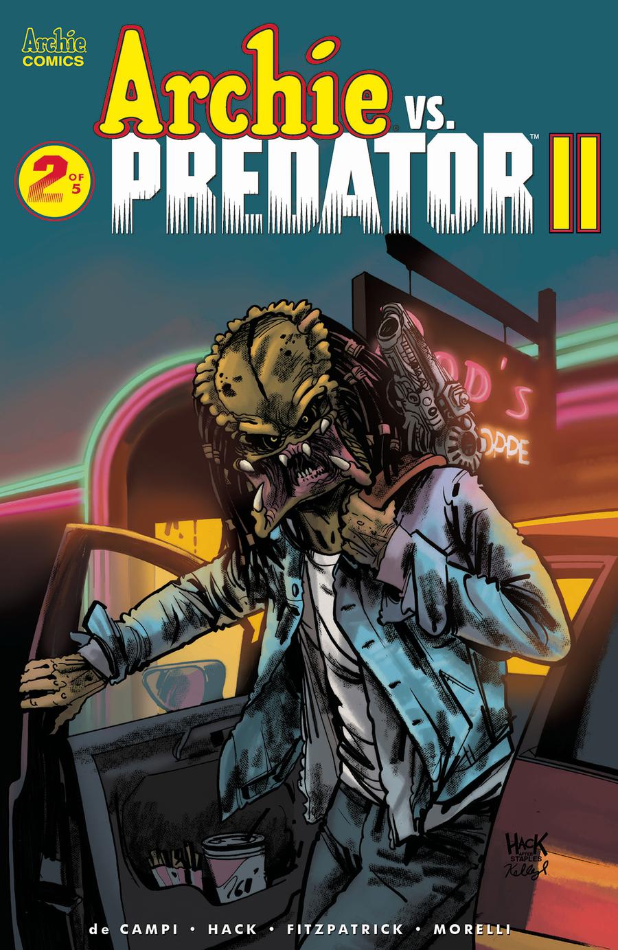 Archie vs Predator II #2 Cover A Regular Robert Hack & Kelly Fitzpatrick Cover