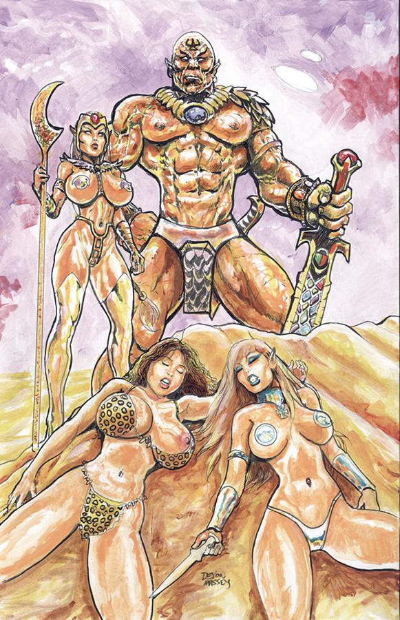Cavewoman Return To Danniken Cover B Variant Devon Massey Partial Nude Cover