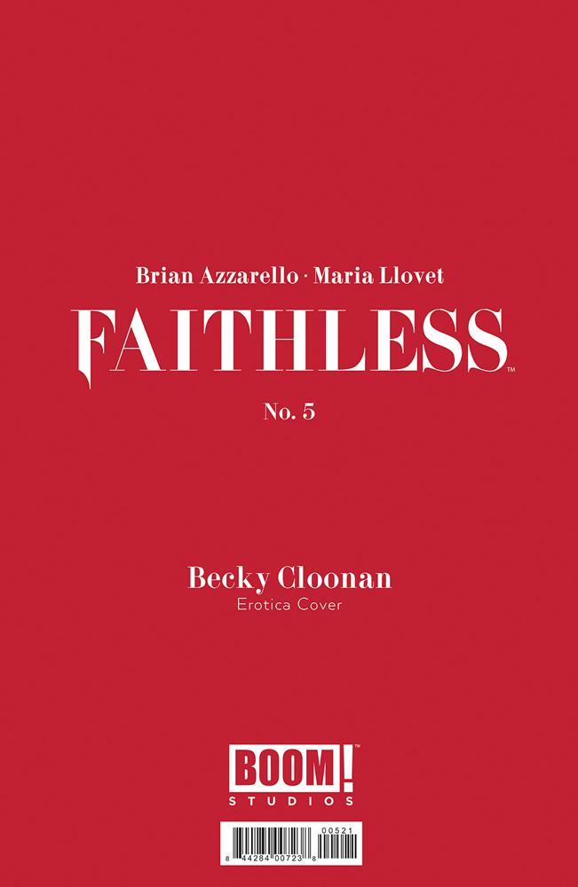 Faithless #5 Cover B Variant Becky Cloonan Erotica Cover With Polybag