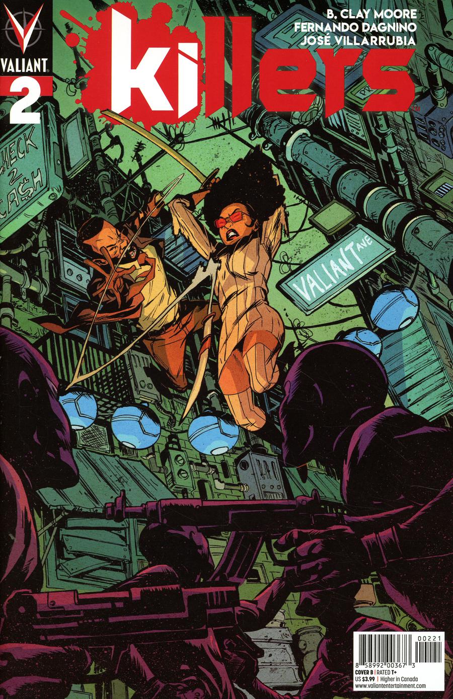 Killers #2 Cover B Variant Sanford Greene Cover