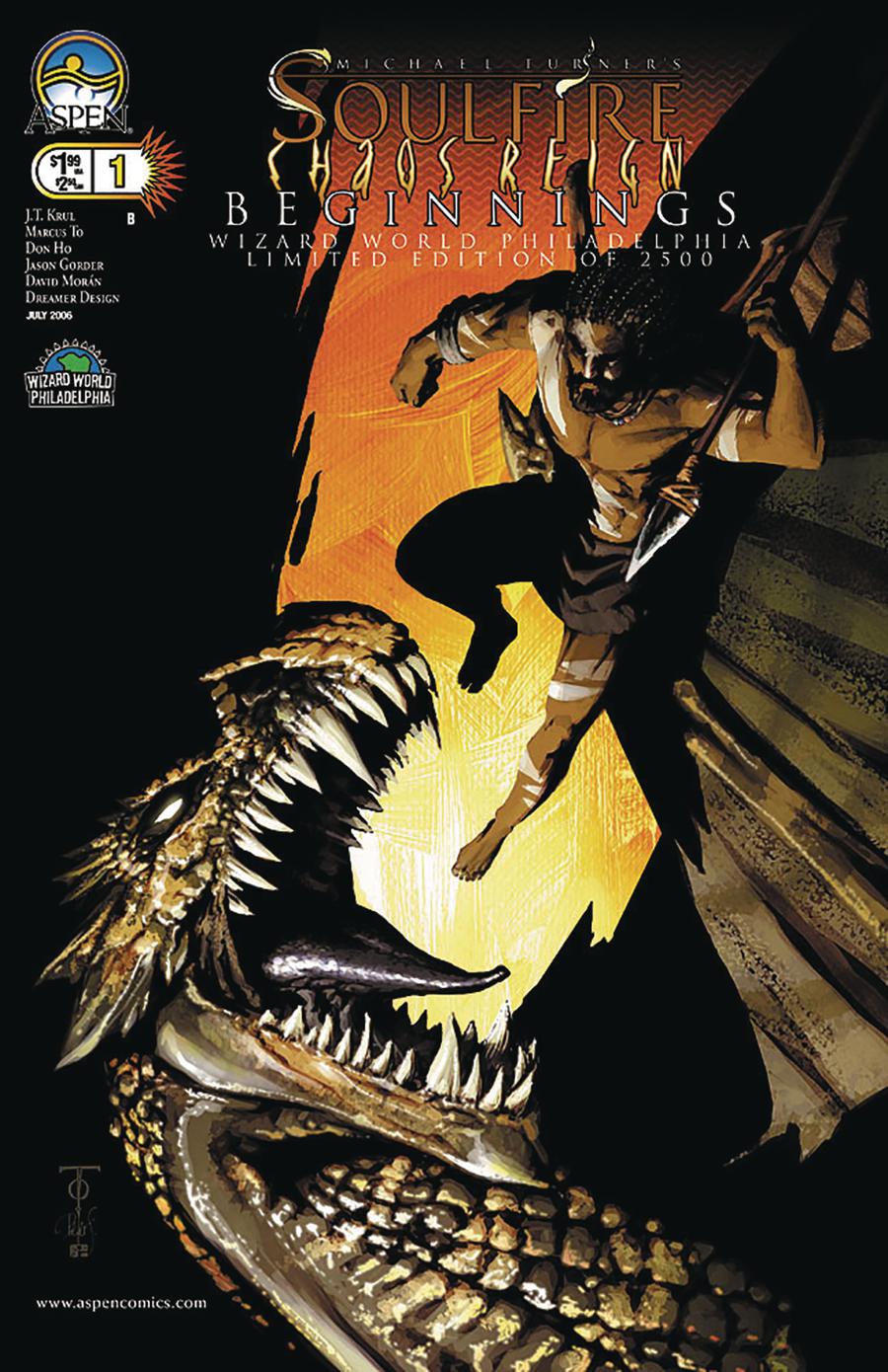 Soulfire Chaos Reign Beginnings Cover B Wizard World Philly 2006 Exclusive Peter Steigerwald Variant Cover