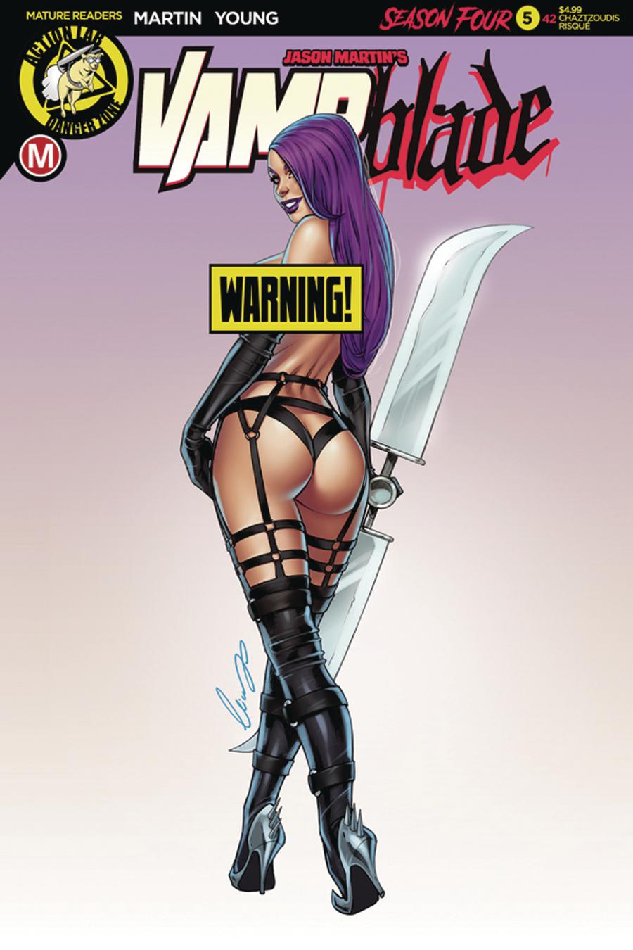 Vampblade Season 4 #5 Cover D Variant Elias Chatzoudis Risque Cover