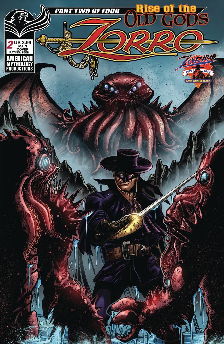 Zorro Rise Of The Old Gods #2 Cover A Regular Puis Calzada Cover