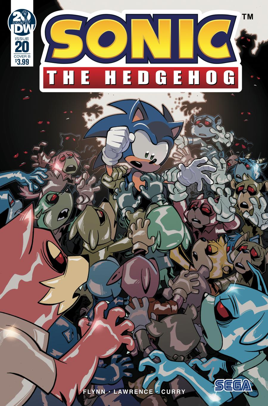 Sonic The Hedgehog Vol 3 #20 Cover B Variant Jack Lawrence Cover