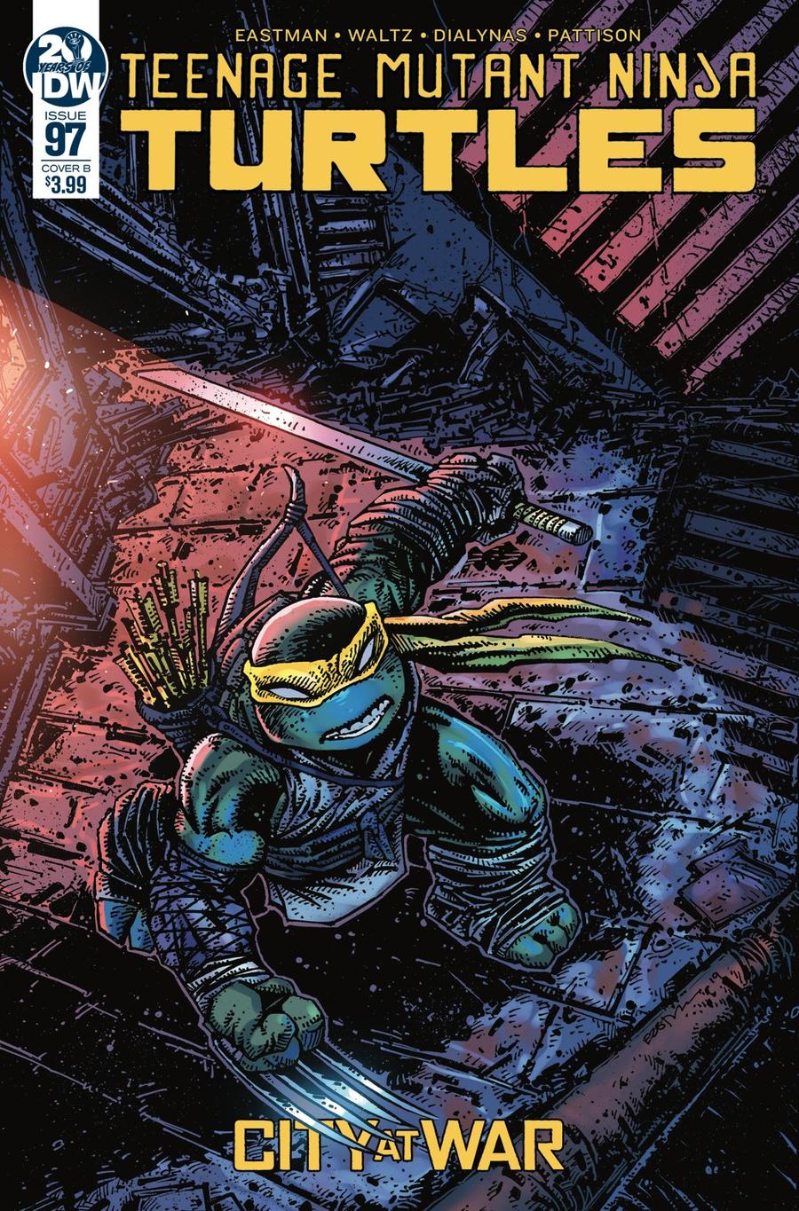 Teenage Mutant Ninja Turtles Vol 5 #97 Cover B Variant Kevin Eastman Cover