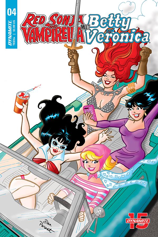 Red Sonja And Vampirella Meet Betty And Veronica #4 Cover D Variant Dan Parent Cover