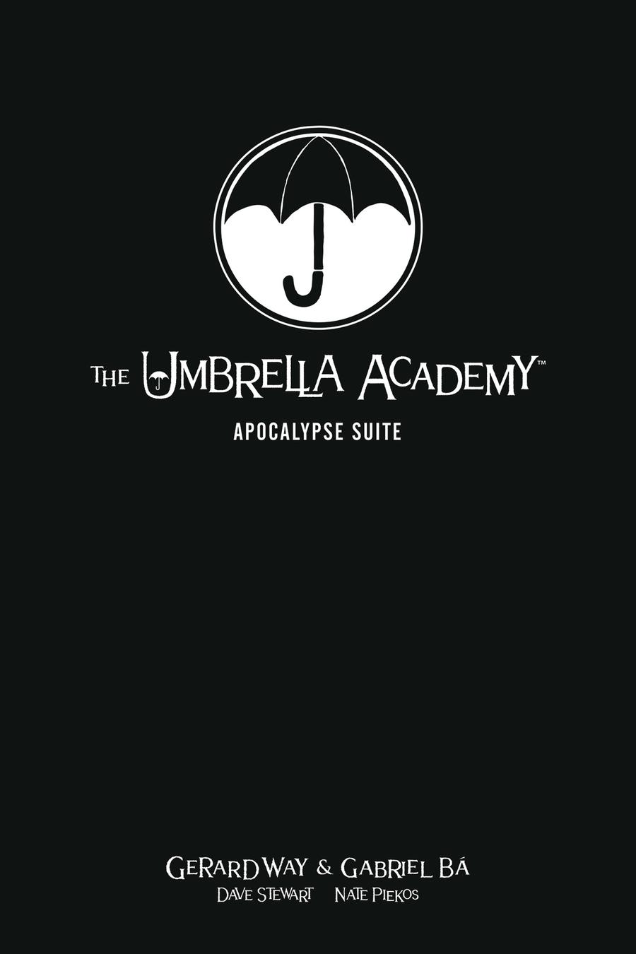 Umbrella Academy Library Edition Vol 1 Apocalypse Suite HC