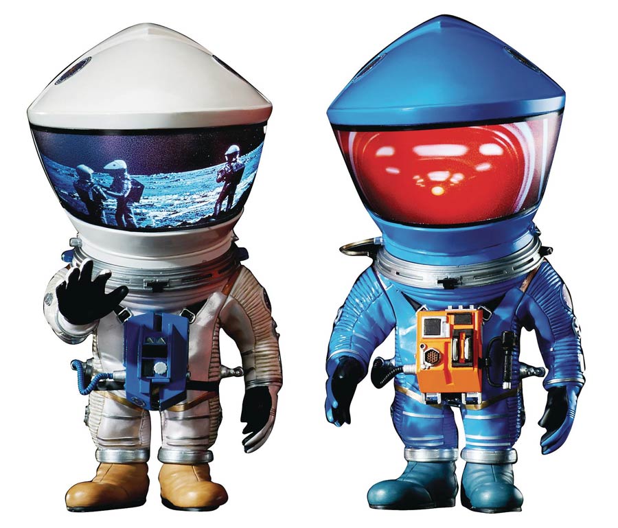 2001 A Space Odyssey Astronaut Defo Real Figure 2-Pack - Blue & Silver