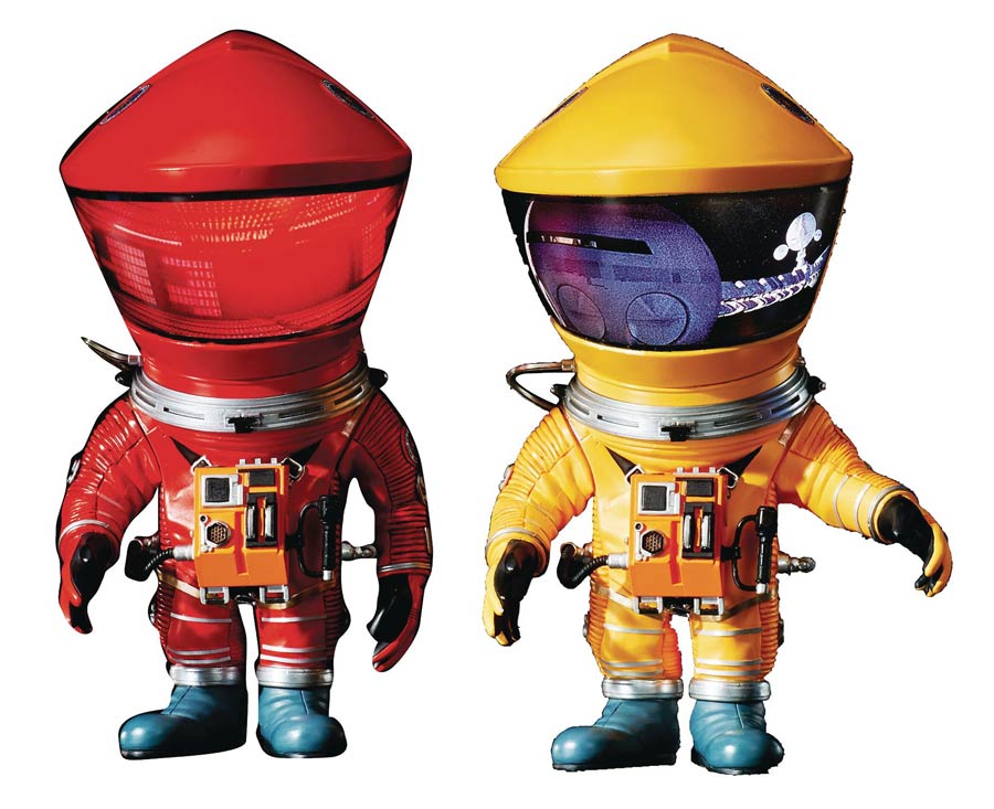 2001 A Space Odyssey Astronaut Defo Real Figure 2-Pack - Red & Yellow