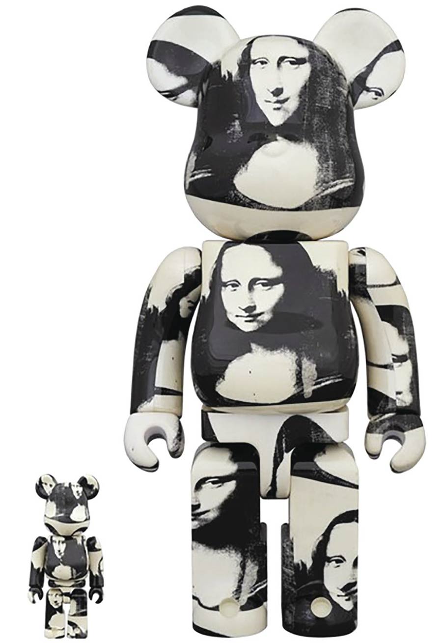 Andy Warhol Double Mona Lisa 100 Percent & 400 Percent 2-Pack Bearbrick