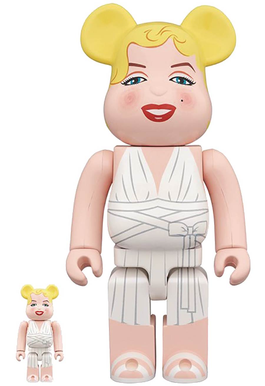 Marilyn Monroe 100 Percent & 400 Percent 2-Pack Bearbrick