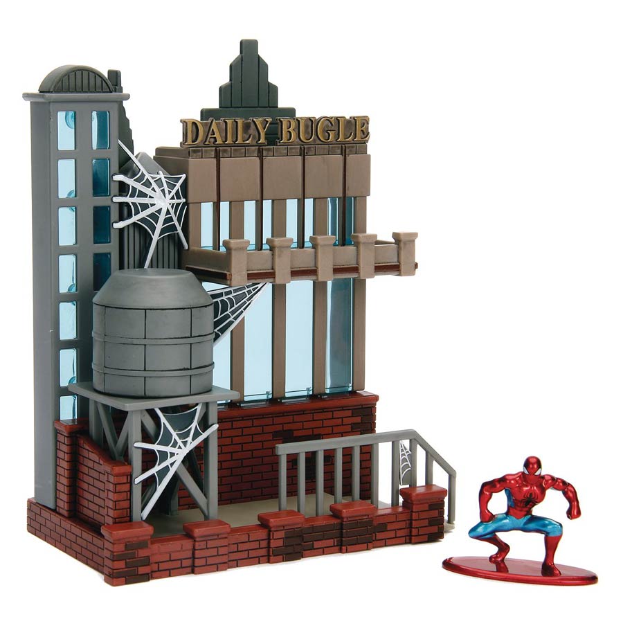 Marvel Heroes Metals Spider-Man Mini Nano Scene Set