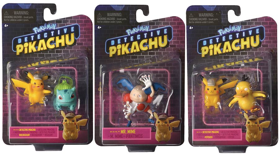 Pokemon Detective Pikachu Partner Pack Action Figure Assortment Case