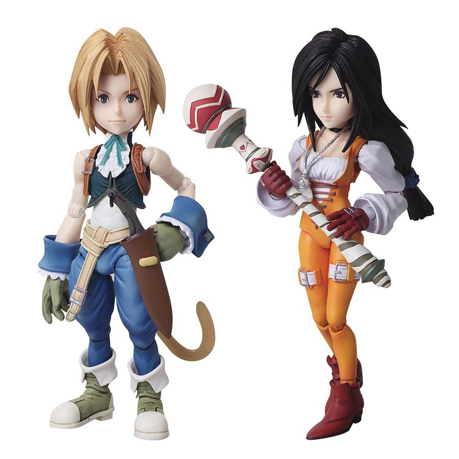 Final Fantasy IX Bring Arts Action Figure Set - Zidane & Garnet