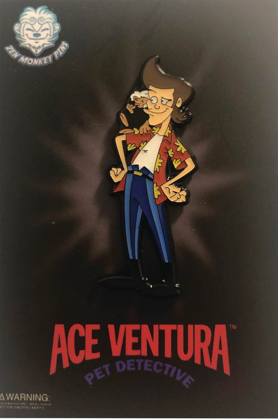 Ace Ventura Animated Pin - Ace With Spike