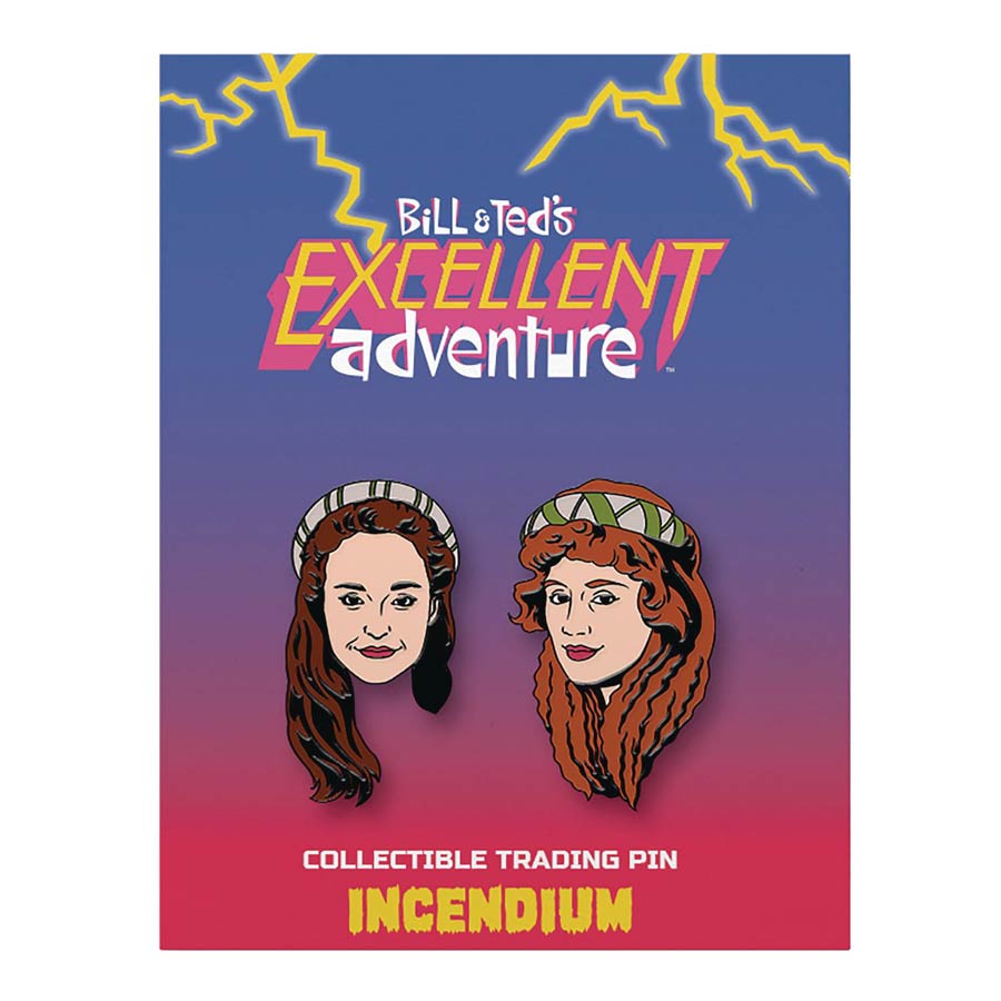 Bill And Teds Excellent Adventure Lapel Pin - Set B (Joanna & Elizabeth)