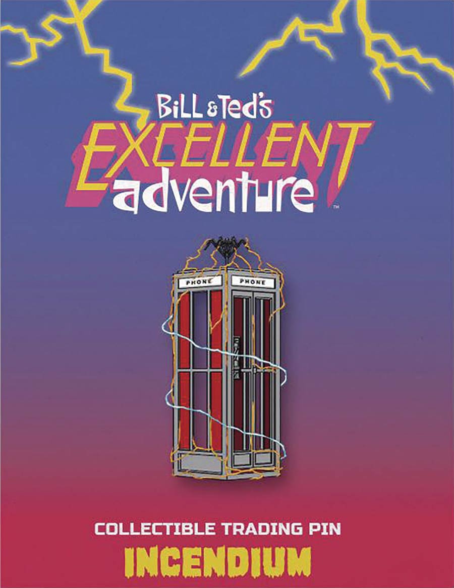 Bill And Teds Excellent Adventure Lapel Pin - Phone Booth