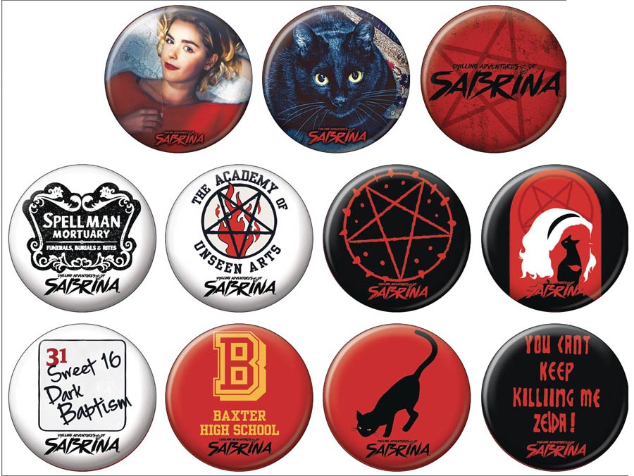 Chilling Adventures Of Sabrina Button 144-Piece Display