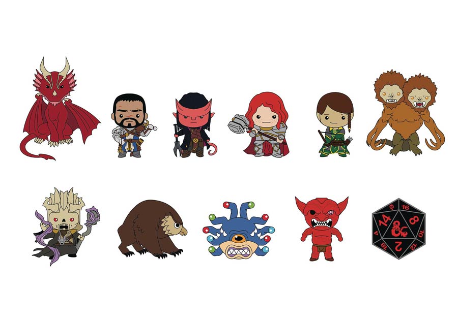 Dungeons & Dragons Figural Keyring Blind Mystery Box 24-Piece Display