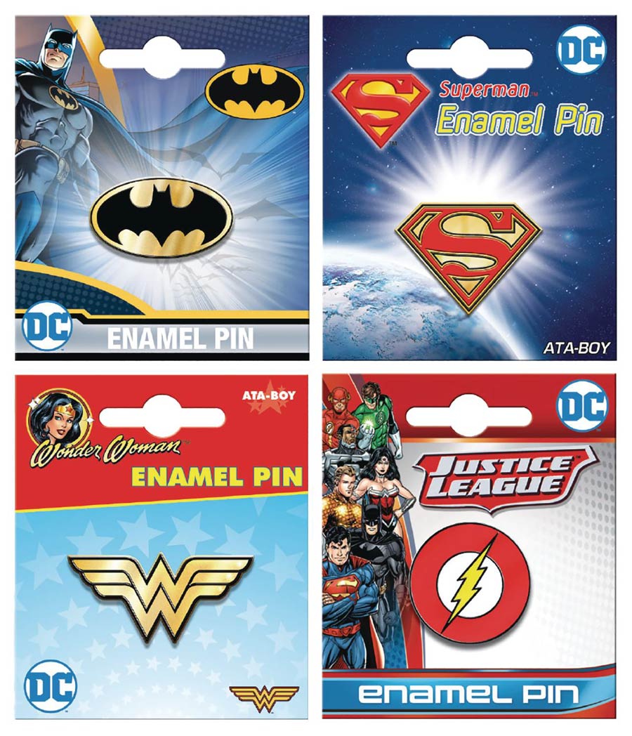 DC Comics Enamel Pin 12-Count Assortment Case