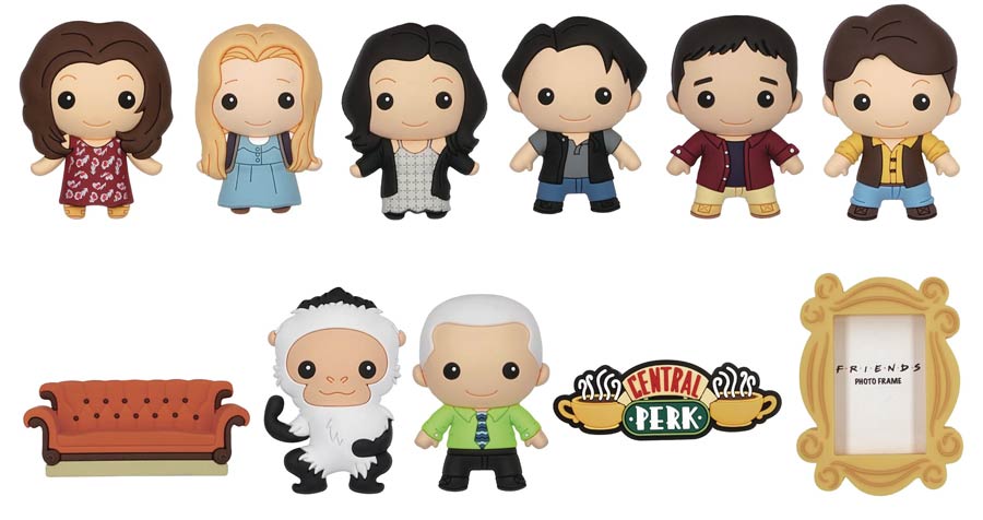 Friends 3D Figural Keyring Blind Mystery Box 24-Piece Display