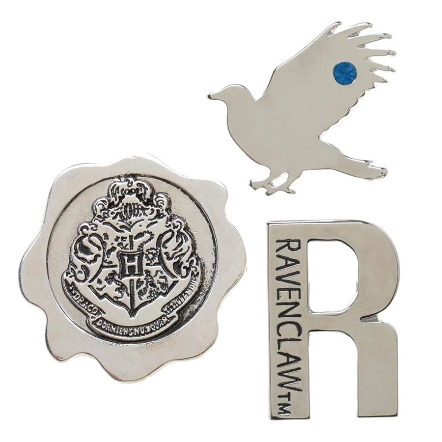 Harry Potter Hogwarts House 3-Piece Lapel Pin Set - Ravenclaw