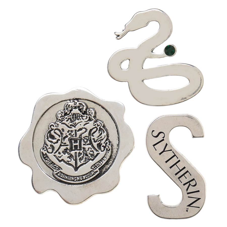 Harry Potter Hogwarts House 3-Piece Lapel Pin Set - Slytherin