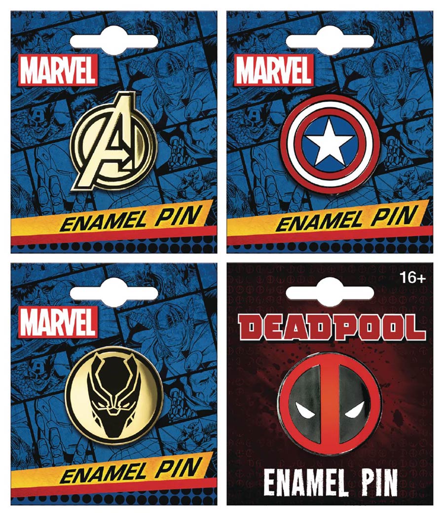 Marvel Comics Enamel Pin 12-Count Assortment Case