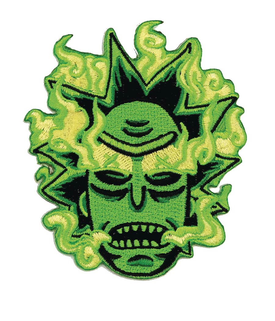 Rick And Morty Patch - Green Burnt Out Rick