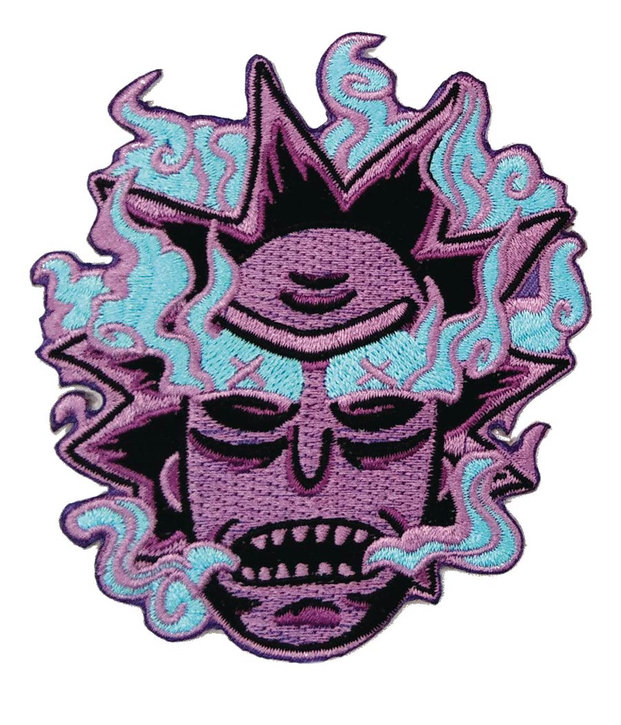 Rick And Morty Patch - Purple Burnt Out Rick